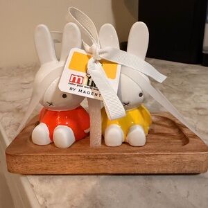 Miffy Ceramic Bunnies salt pepper shakers